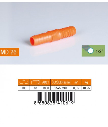 MEDALYAN 1/2 NORMAL HORTUM EKİ / 100 - 1800